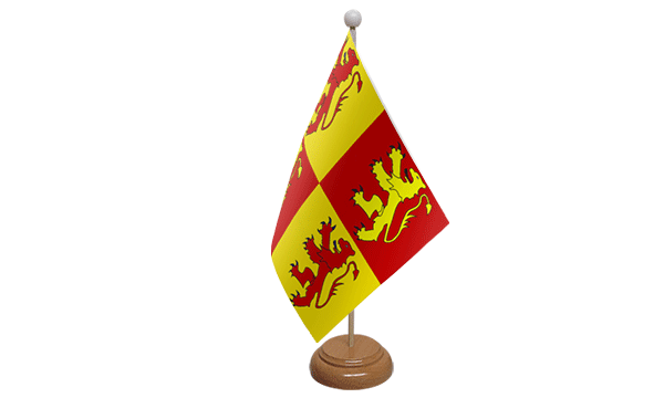 Owain Glyndwr Small Flag with Wooden Stand